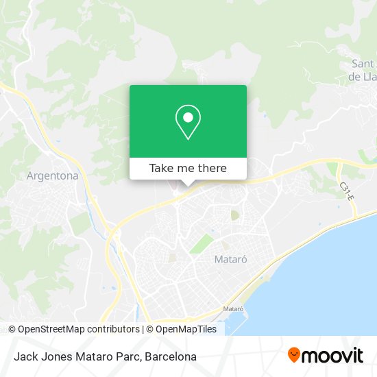Jack Jones Mataro Parc map