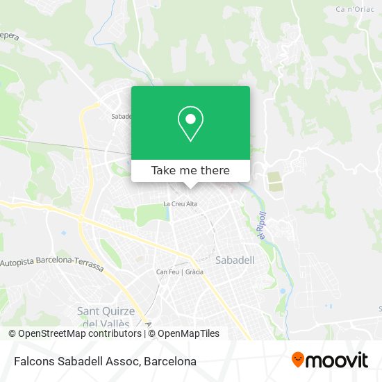 Falcons Sabadell Assoc map