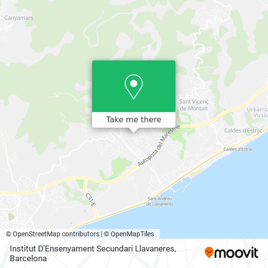 Institut D'Ensenyament Secundari Llavaneres map