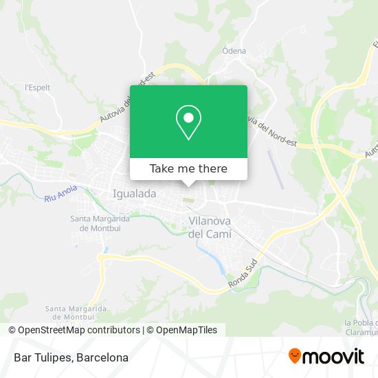 Bar Tulipes map