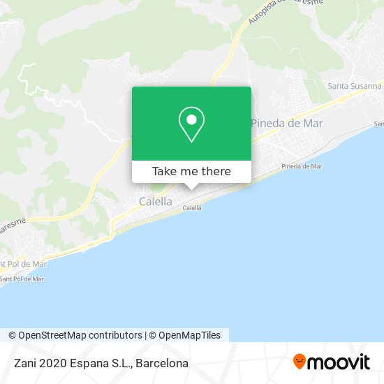 Zani 2020 Espana S.L. map