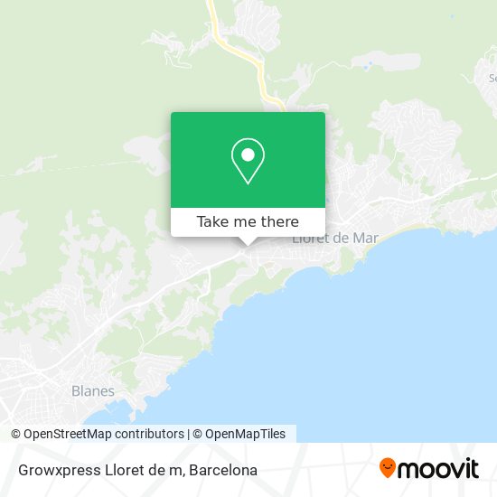 Growxpress Lloret de m map