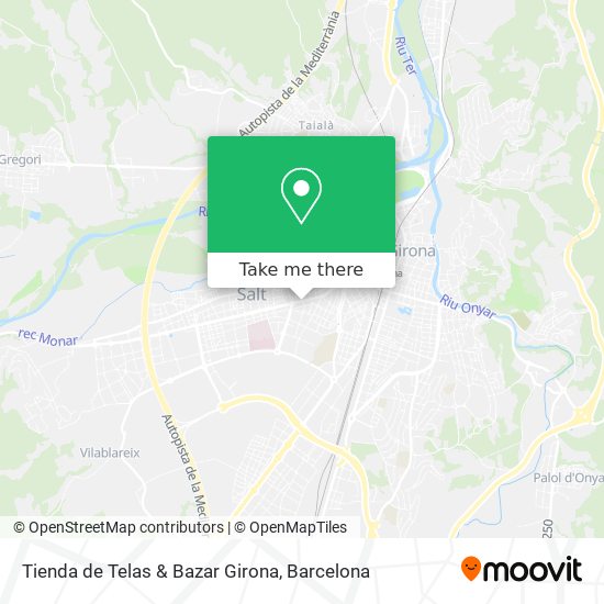 mapa Tienda de Telas & Bazar Girona