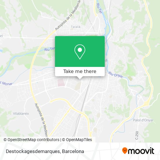 mapa Destockagesdemarques