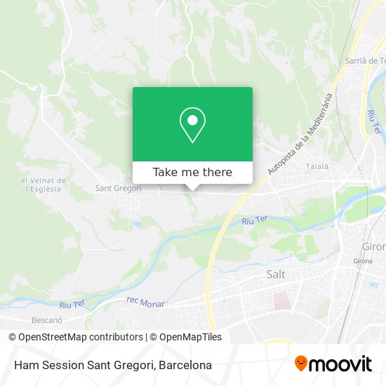 Ham Session Sant Gregori map