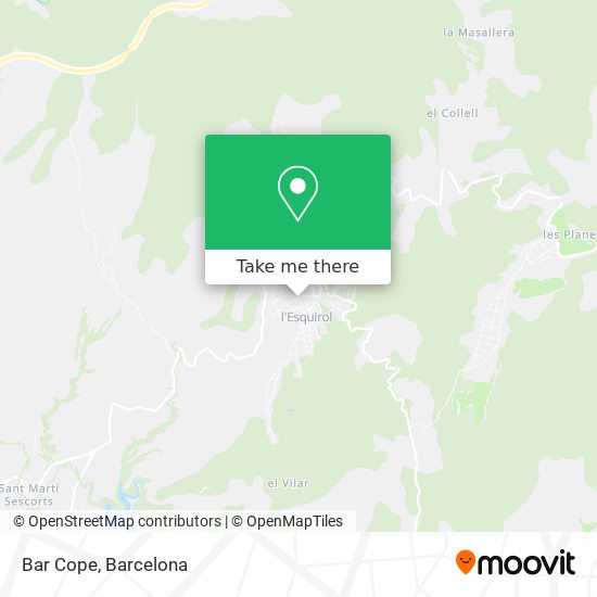 Bar Cope map