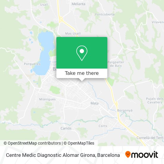 mapa Centre Medic Diagnostic Alomar Girona
