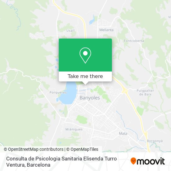 Consulta de Psicologia Sanitaria Elisenda Turro Ventura map