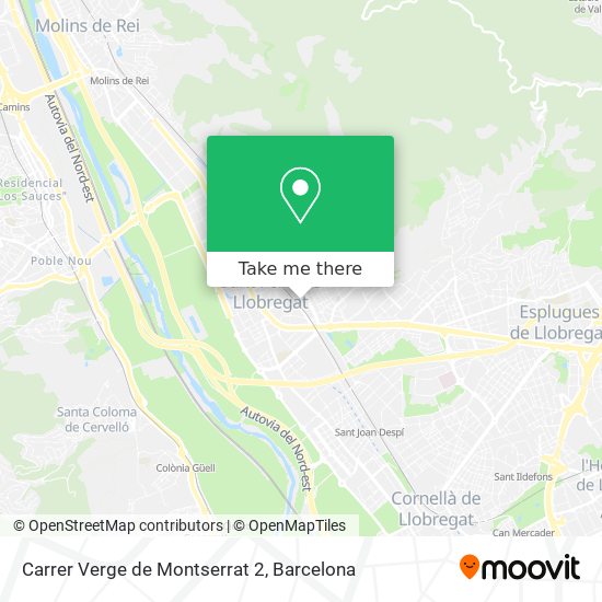 Carrer Verge de Montserrat 2 map