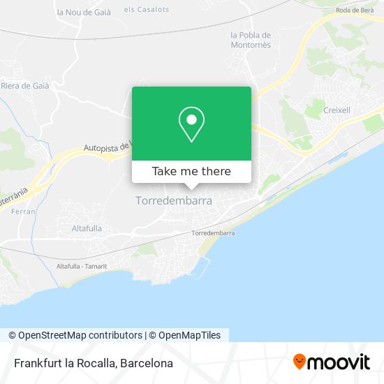 Frankfurt la Rocalla map