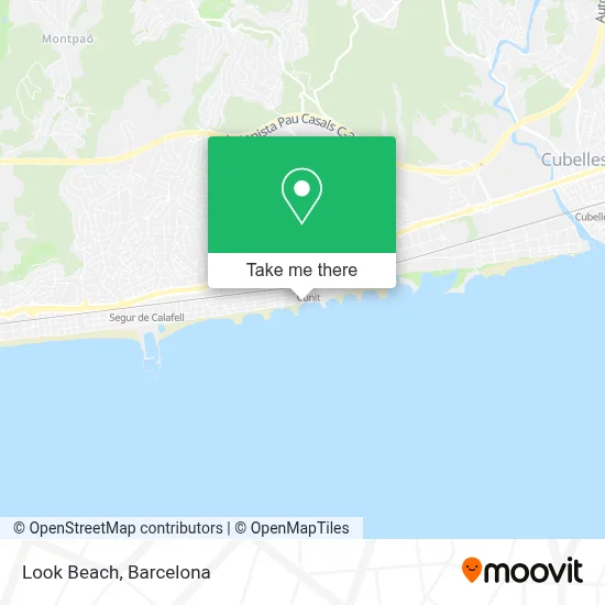 Look Beach map