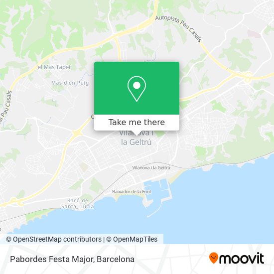 Pabordes Festa Major map