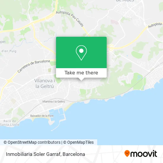 Inmobiliaria Soler Garraf map