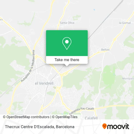 Thecrux Centre D'Escalada map