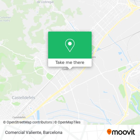 Comercial Valiente map