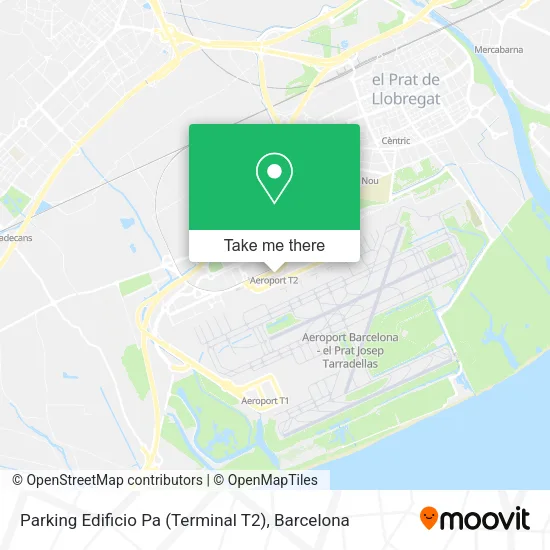 Parking Edificio Pa (Terminal T2) map