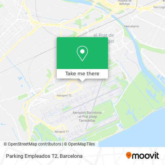 Parking Empleados T2 map