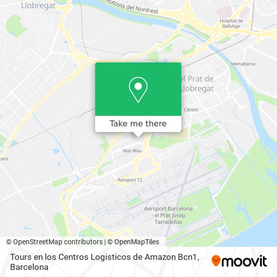Tours en los Centros Logisticos de Amazon Bcn1 map