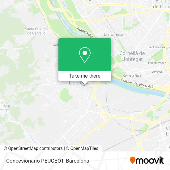 Concesionario PEUGEOT map