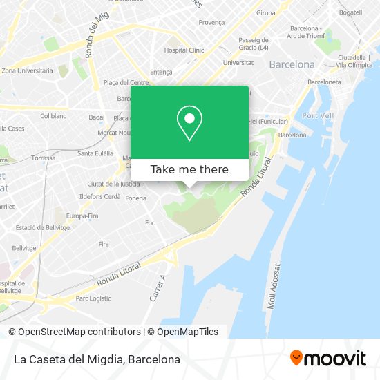La Caseta del Migdia map