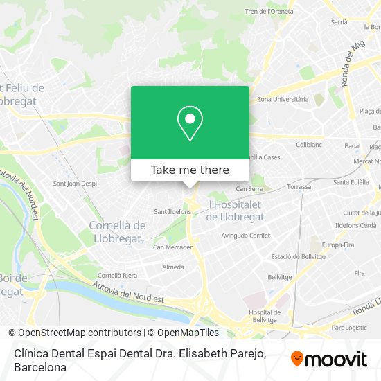 Clínica Dental Espai Dental Dra. Elisabeth Parejo map