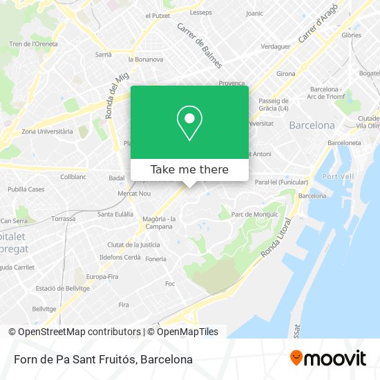 Forn de Pa Sant Fruitós map
