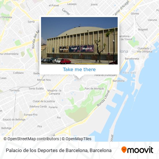 Palacio de los Deportes de Barcelona map