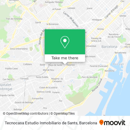 Tecnocasa Estudio Inmobiliario de Sants map