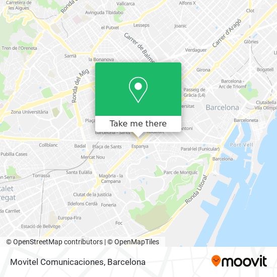 Movitel Comunicaciones map