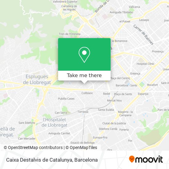 Caixa Destalvis de Catalunya map