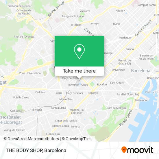 THE BODY SHOP map