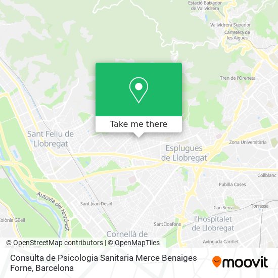 Consulta de Psicologia Sanitaria Merce Benaiges Forne map