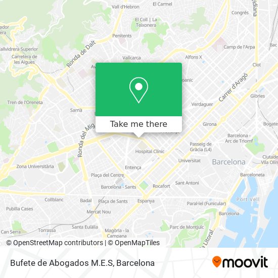 Bufete de Abogados M.E.S map