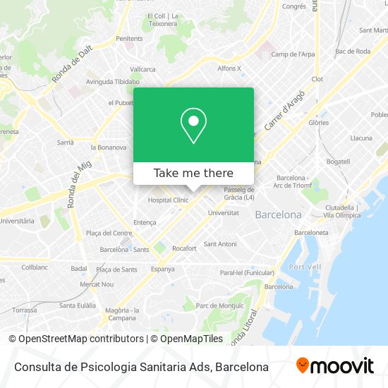 Consulta de Psicologia Sanitaria Ads map