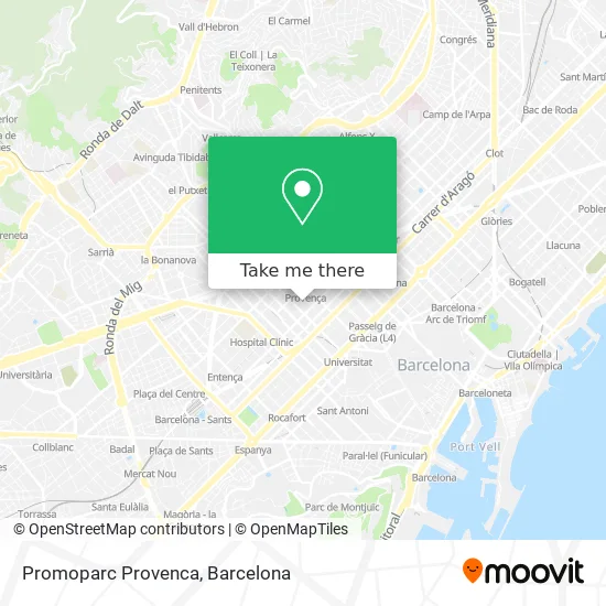 Promoparc Provenca map