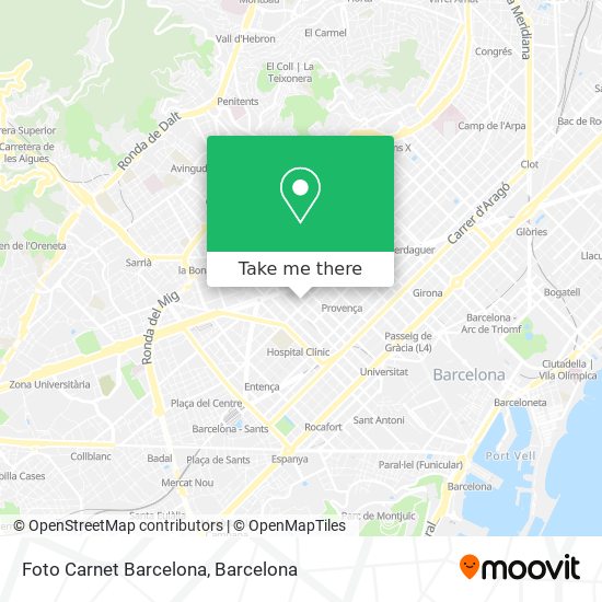 Foto Carnet Barcelona map