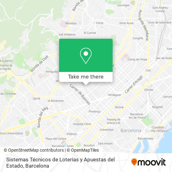 Sistemas Técnicos de Loterías y Apuestas del Estado map