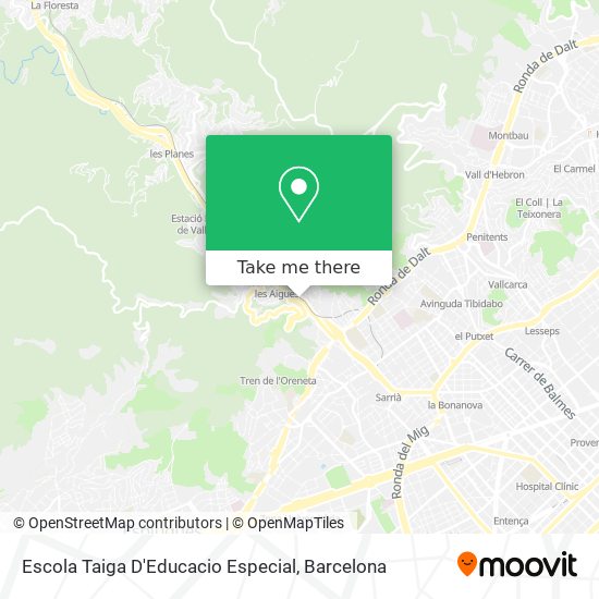 Escola Taiga D'Educacio Especial map