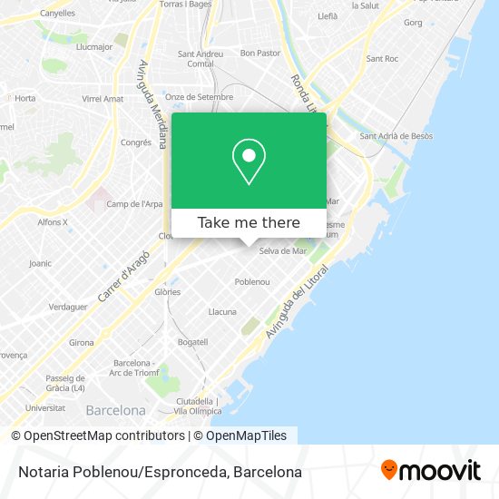 Notaria Poblenou/Espronceda map
