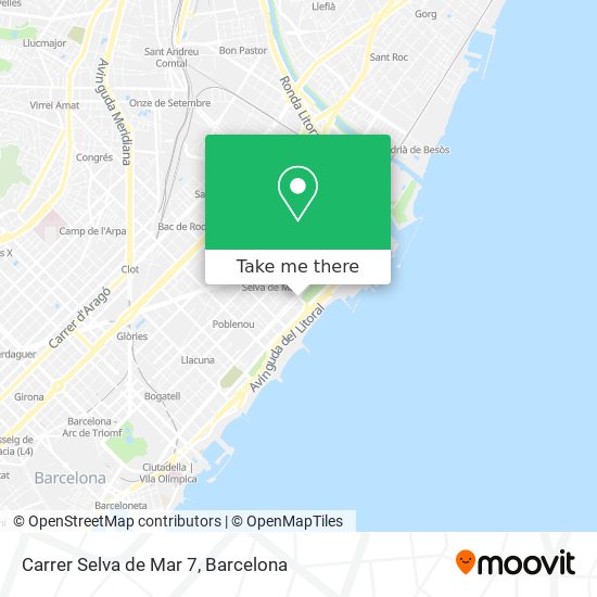 Carrer Selva de Mar 7 map