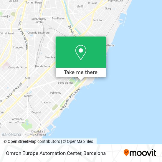 Omron Europe Automation Center map