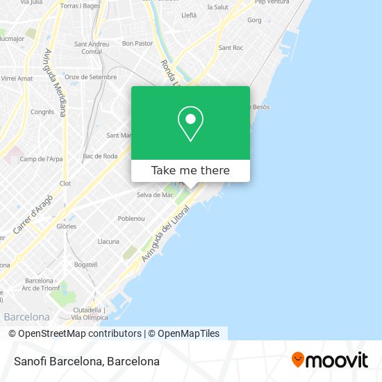 Sanofi Barcelona map