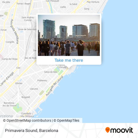 Primavera Sound map