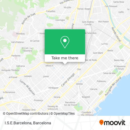 I.S.E.Barcelona map