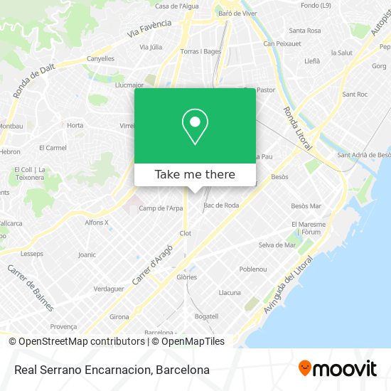 Real Serrano Encarnacion map