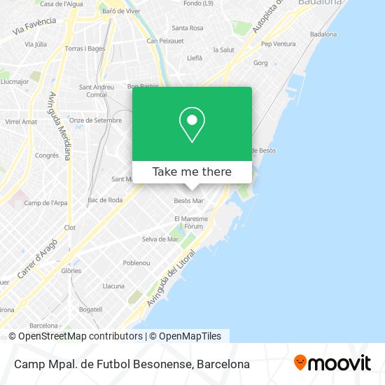 Camp Mpal. de Futbol Besonense map