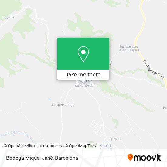 Bodega Miquel Jané map