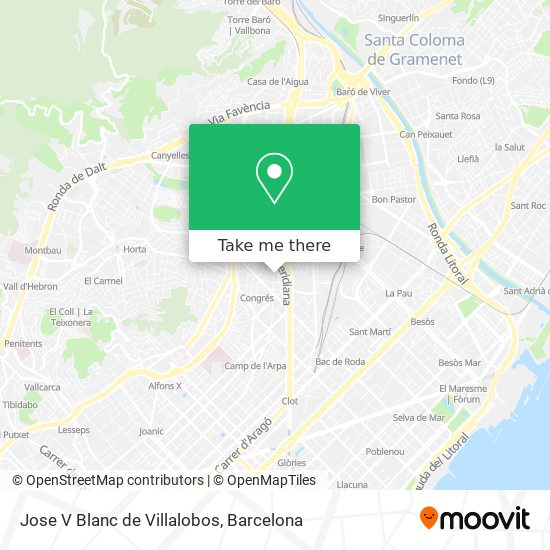 Jose V Blanc de Villalobos map