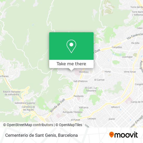 Cementerio de Sant Genís map