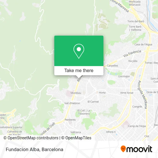 Fundacion Alba map